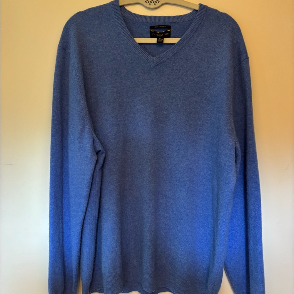 Club Room Blue V-Neck Sweater